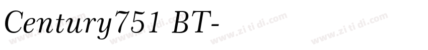 Century751 BT字体转换